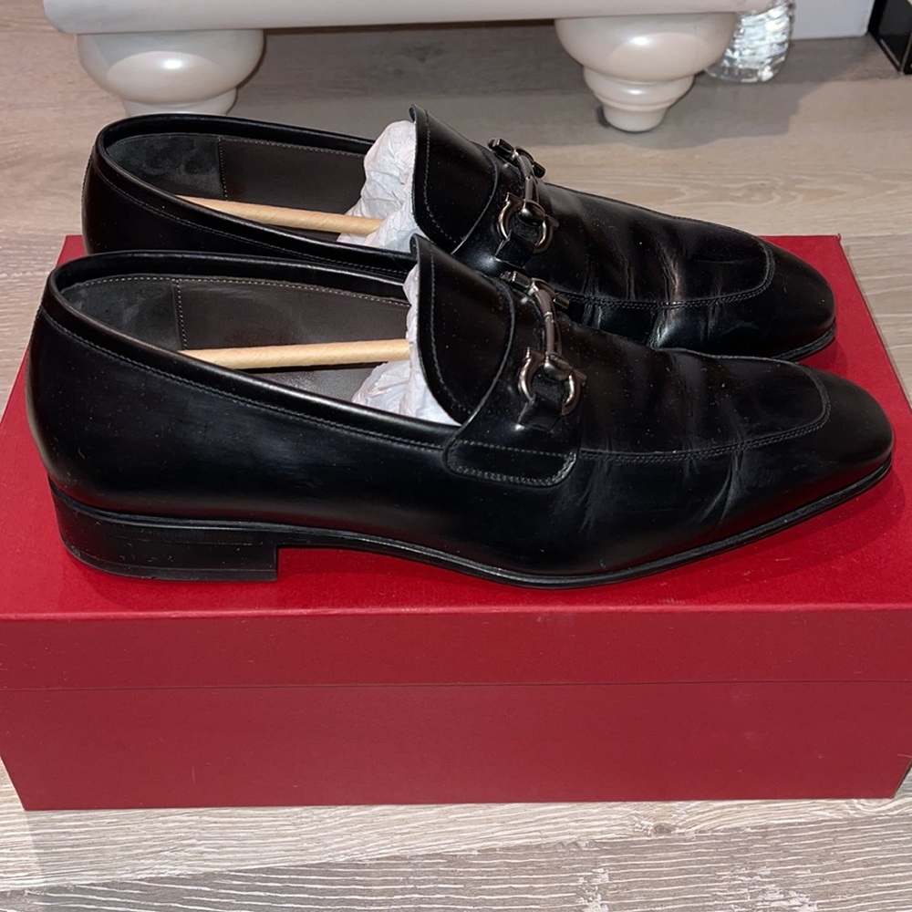 AUTHENTIC LEATHER Men’s Salvatore Ferragamo Black Slip-On Loafers